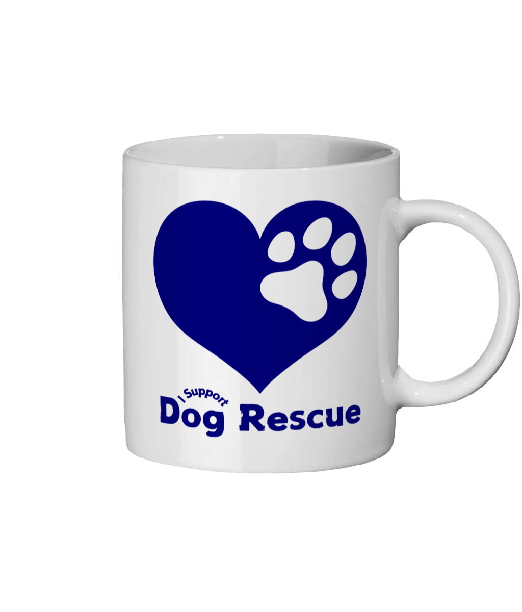 Ceramic Mug 11oz Blue Heart