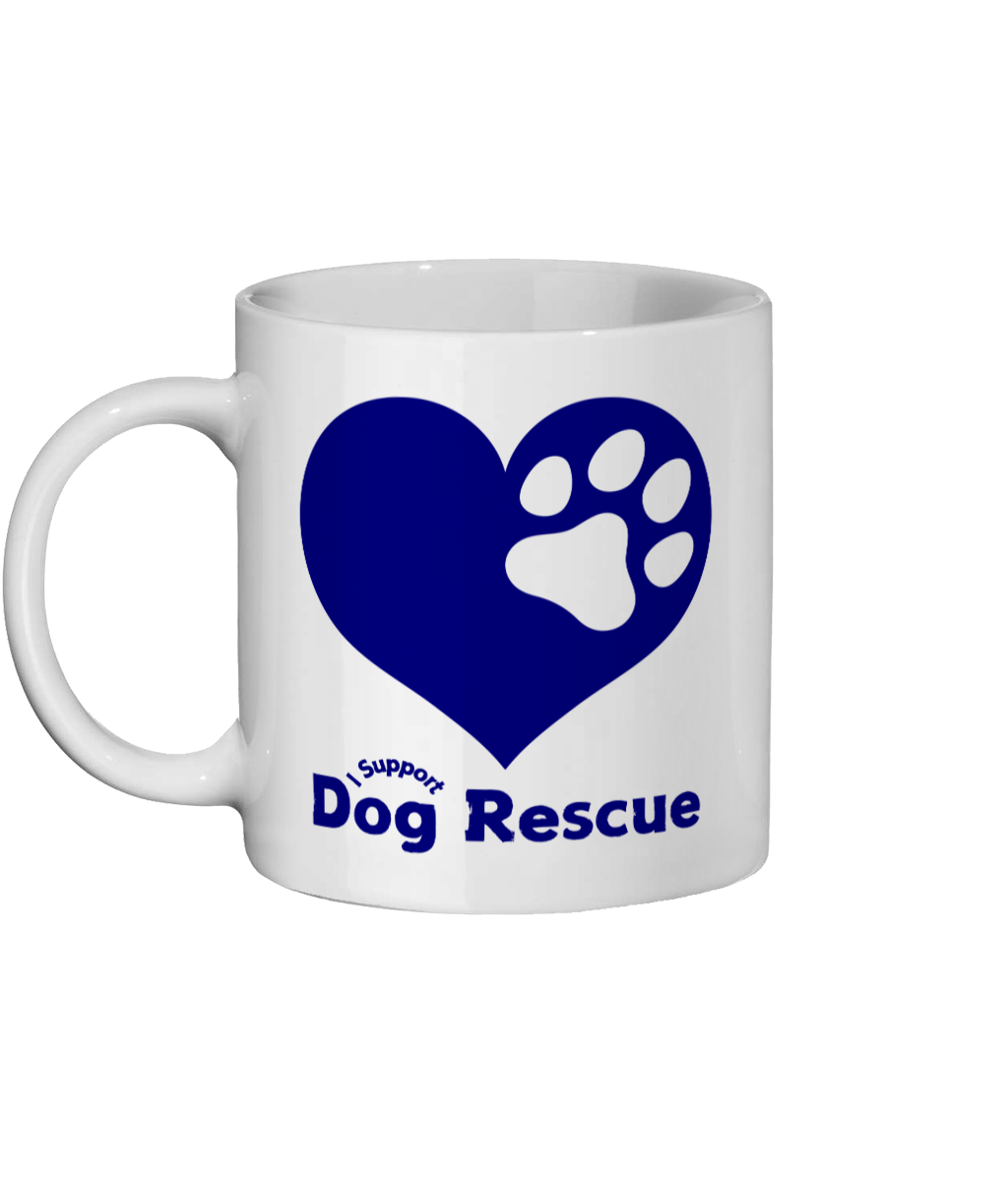 Ceramic Mug 11oz Blue Heart