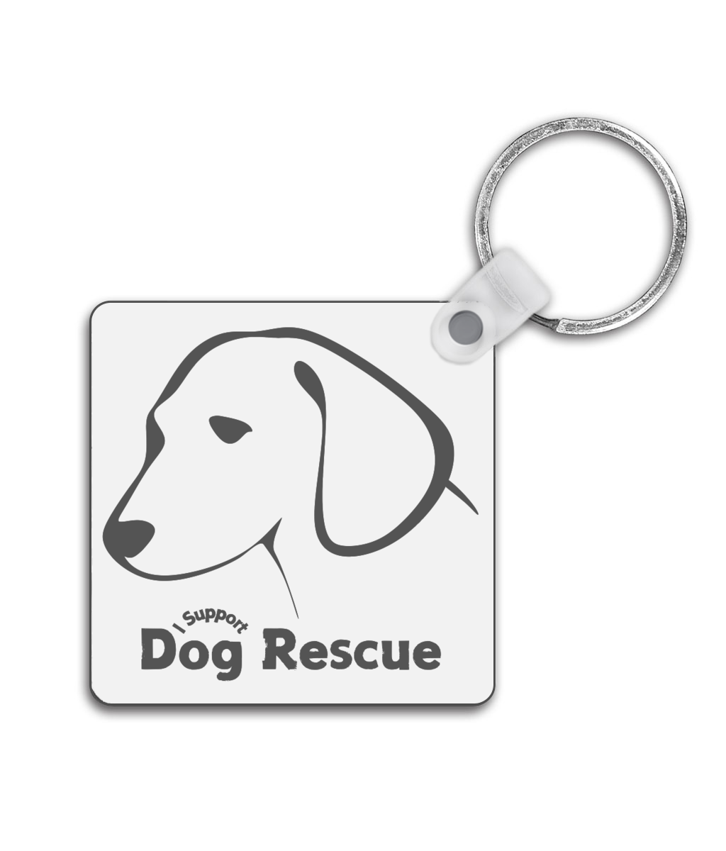 Square Keyring Silhouette B