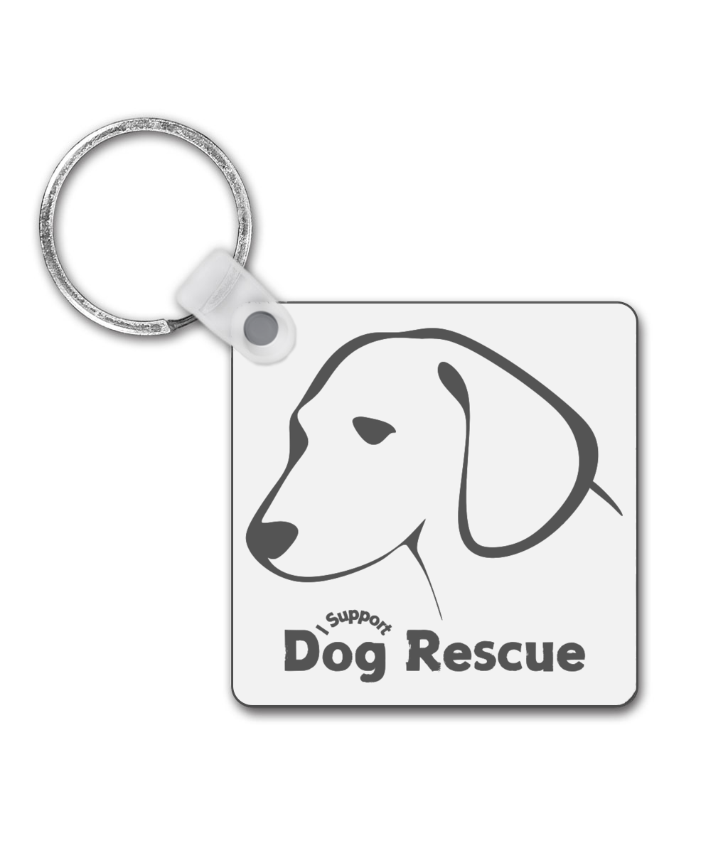 Square Keyring Silhouette B