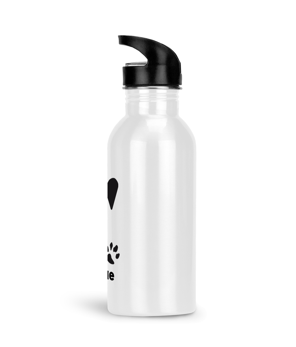 Gym Fitness Water Bottle 600ml Minimalist