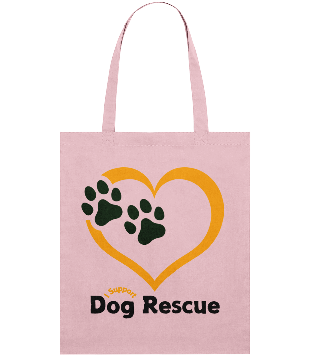 Light Tote Bag Heart And Paws